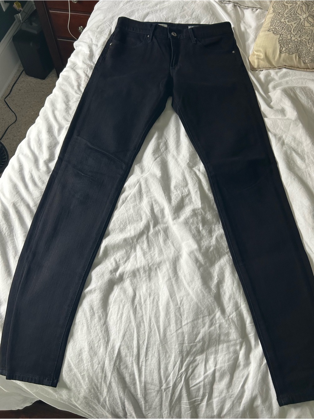 Ag Adriano Goldschmied Black Jeans with Interior Label Farrah skinny jeans